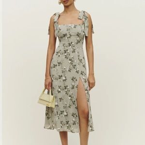 Reformation Twilight Dress in Verde